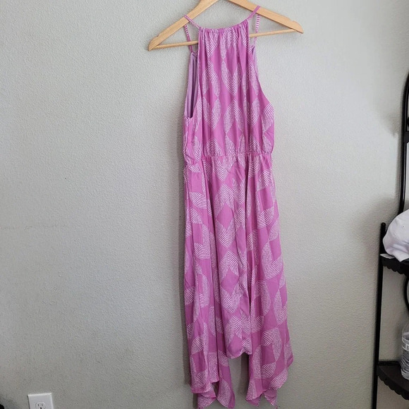 Collective Concepts Womens A-Line Dress Size S Pink Pleated Sleeveless Flowy - Picture 6 of 7